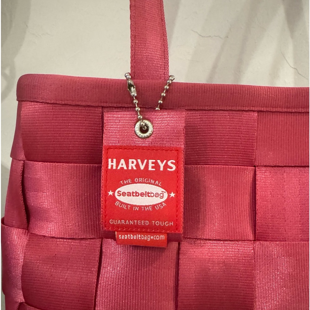 Harvey Mercedes Benz Seatbelt vintage Red purse